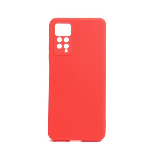 Silicone Case with Camera Shield for Xiaomi Redmi Note 11/11s Red